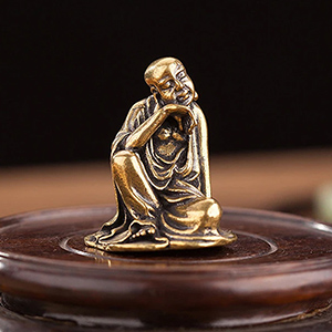 中国製置物　彫刻十八羅漢 中国製置物 彫刻十八羅漢 十八羅漢